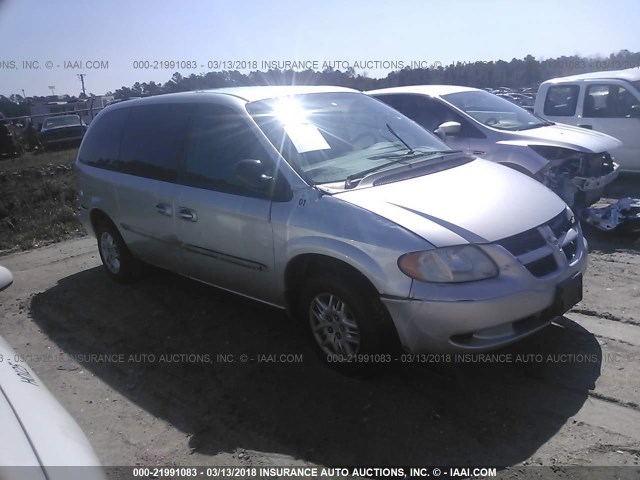 2B8GP44G91R149339 - 2001 DODGE GRAND CARAVAN SPORT GRAY photo 1