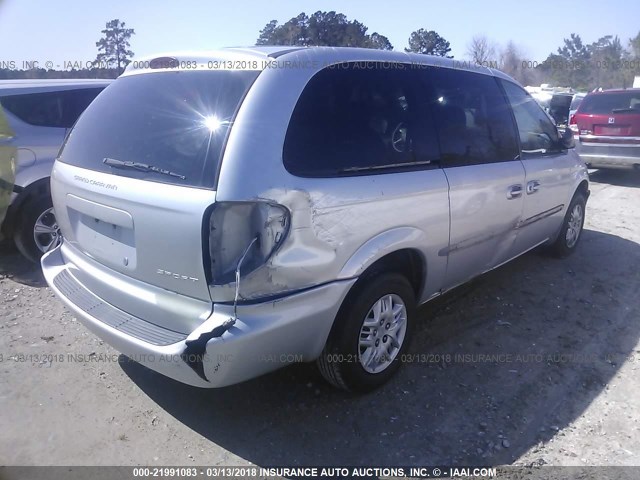 2B8GP44G91R149339 - 2001 DODGE GRAND CARAVAN SPORT GRAY photo 4