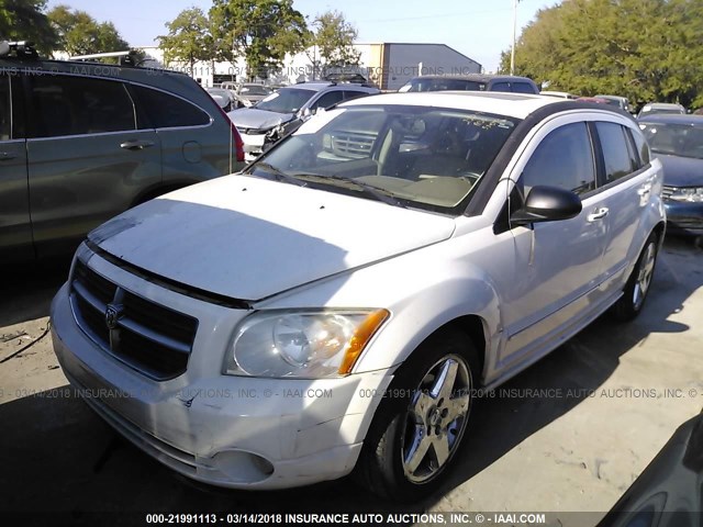 1B3HE78K97D534296 - 2007 DODGE CALIBER R/T WHITE photo 2