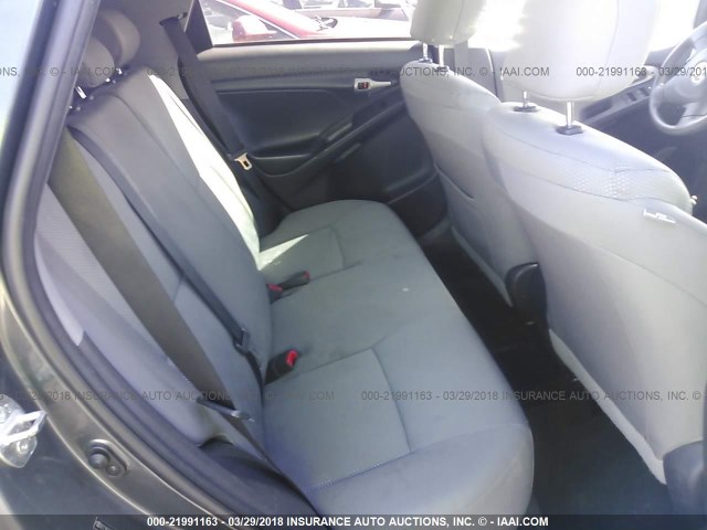 2T1KU4EE9AC296913 - 2010 TOYOTA COROLLA MATRIX  GRAY photo 8