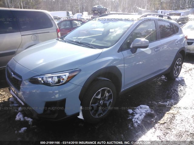 JF2GTADCXJH247871 - 2018 SUBARU CROSSTREK PREMIUM Ашық көк фото 2
