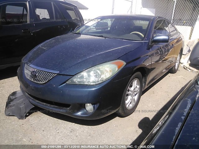 4T1CE30PX4U829987 - 2004 TOYOTA CAMRY SOLARA SE/SLE მუქი ლურჯი ფოტო 2