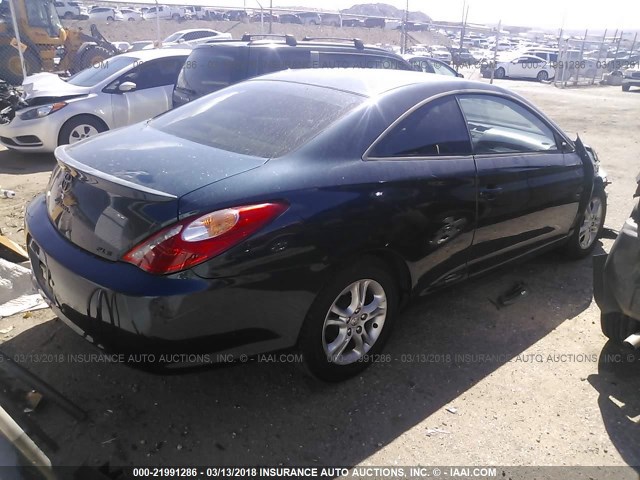 4T1CE30PX4U829987 - 2004 TOYOTA CAMRY SOLARA SE/SLE მუქი ლურჯი ფოტო 4