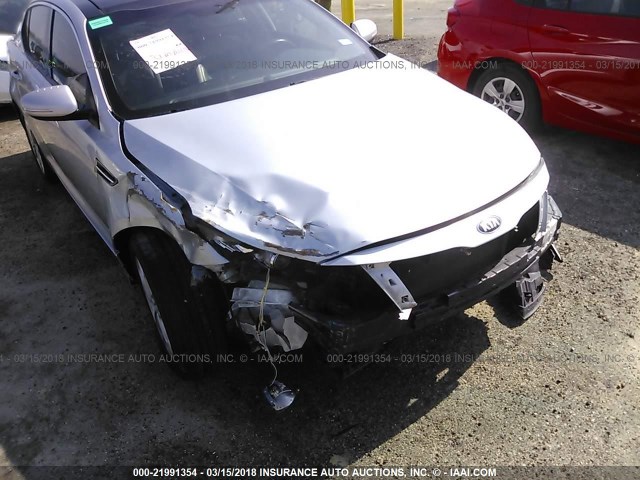 5XXGN4A79DG154262 - 2013 KIA OPTIMA EX SILVER photo 6