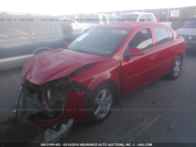 1G1AF5F58A7197343 - 2010 CHEVROLET COBALT 2LT RED photo 2