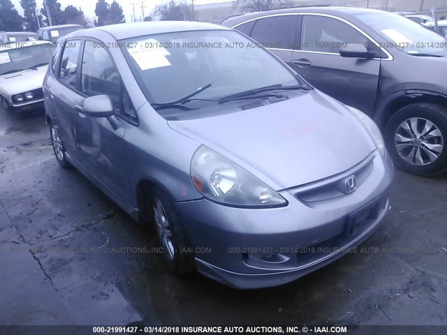 JHMGD38657S029360 - 2007 HONDA FIT S 灰色 照片 1