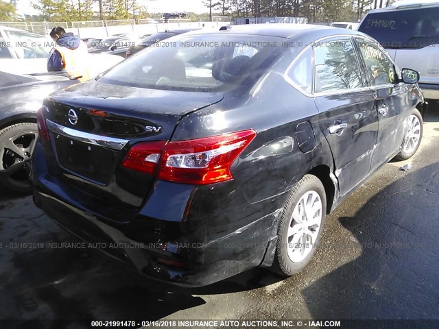 3N1AB7AP5JY229576 - 2018 NISSAN SENTRA S/SV/SR/SL BLACK photo 4