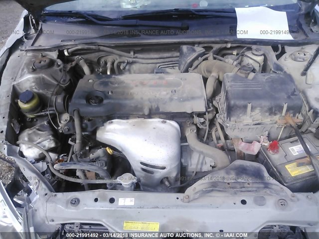 4T1BE32K44U357346 - 2004 TOYOTA CAMRY LE/XLE/SE SILVER photo 10