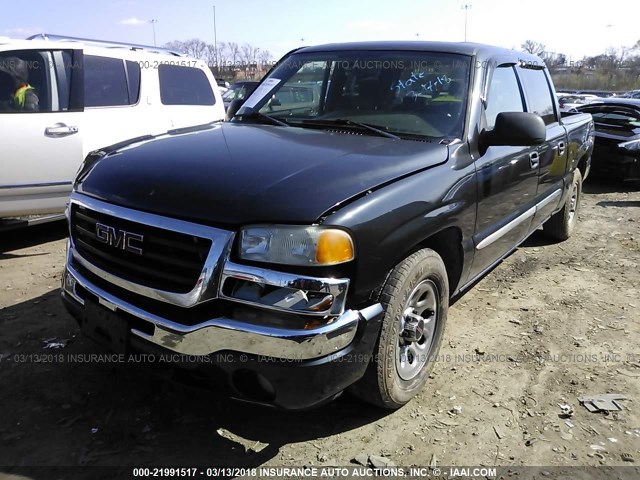 2GTEC13T551184744 - 2005 GMC NEW SIERRA C1500 BLACK photo 2