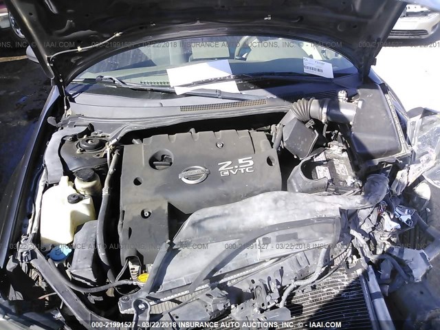 1N4AL11D85N912507 - 2005 NISSAN ALTIMA S/SL GRAY photo 10