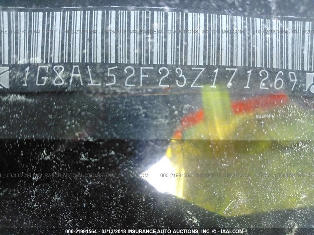 1G8AL52F23Z171269 - 2003 SATURN ION LEVEL 3 BURGUNDY photo 9