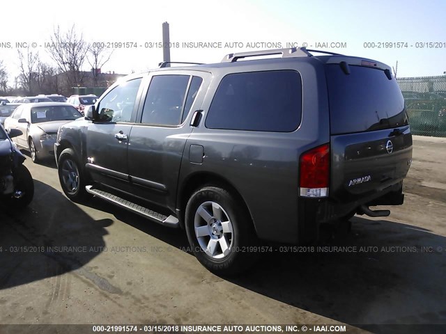 5N1AA08B55N708838 - 2005 NISSAN ARMADA SE/LE GRAY photo 3