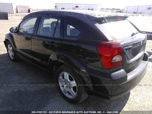 1B3HB48B67D599095 - 2007 DODGE CALIBER SXT BLACK photo 3