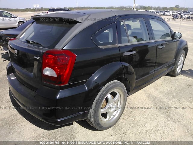 1B3HB48B67D599095 - 2007 DODGE CALIBER SXT BLACK photo 4