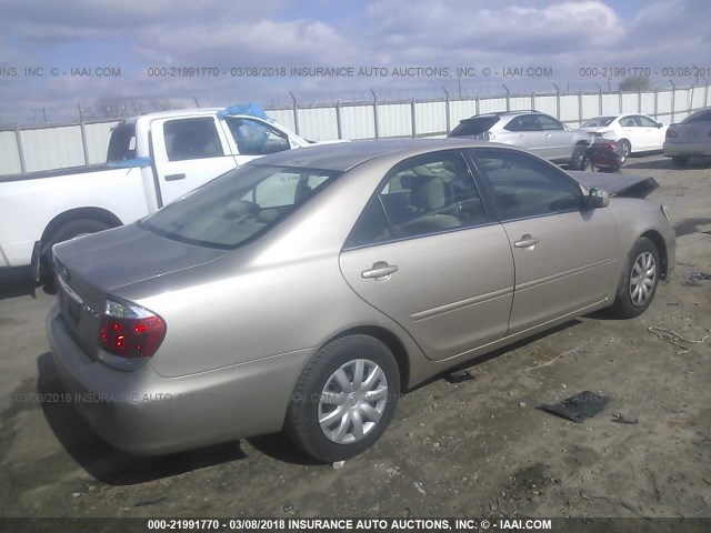 4T1BE32K65U045014 - 2005 TOYOTA CAMRY LE/XLE/SE TAN photo 4