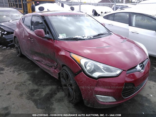 KMHTC6AD8CU048931 - 2012 HYUNDAI VELOSTER RED photo 1