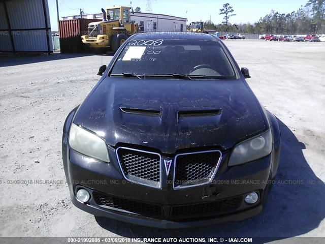 6G2ER57798L132784 - 2008 PONTIAC G8 BLACK photo 6