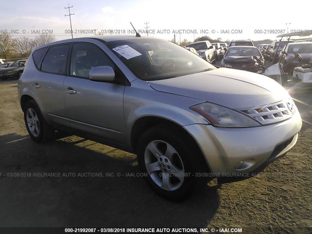 JN8AZ08T75W304203 - 2005 NISSAN MURANO SL/SE/S SILVER photo 1