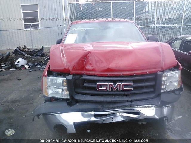 1GTN1TEX6BZ155449 - 2011 GMC SIERRA C1500 RED photo 6