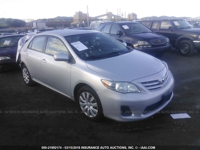 2T1BU4EE7DC009279 - 2013 TOYOTA COROLLA S/LE SILVER photo 1