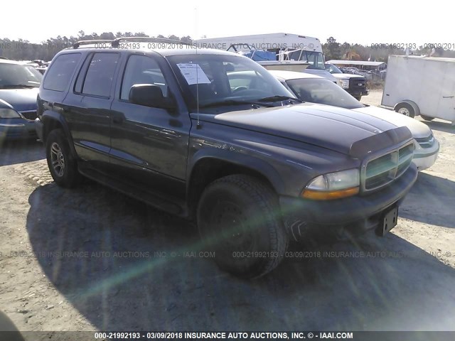 1D4HS38N23F557270 - 2003 DODGE DURANGO SPORT GRAY photo 1