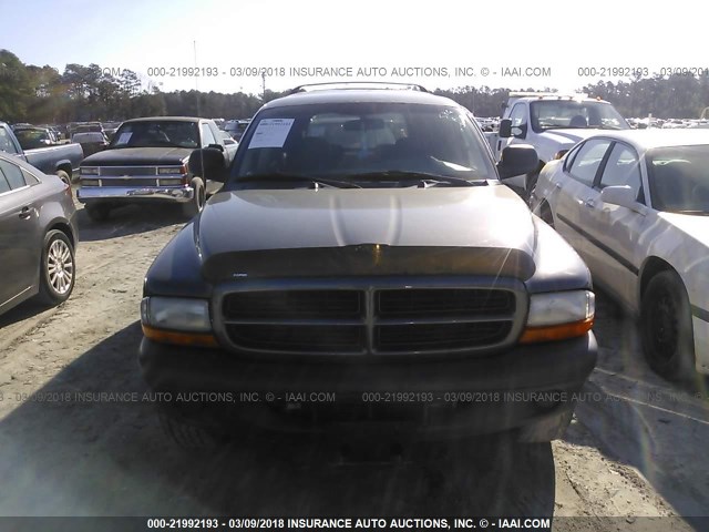 1D4HS38N23F557270 - 2003 DODGE DURANGO SPORT GRAY photo 6