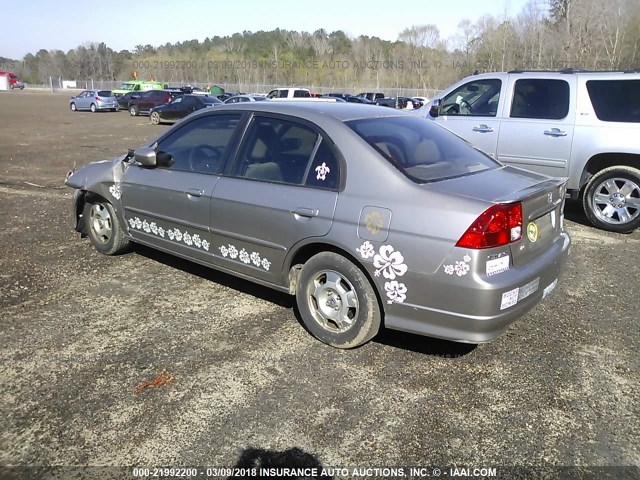 JHMES95605S015836 - 2005 HONDA CIVIC HYBRID SILVER photo 3