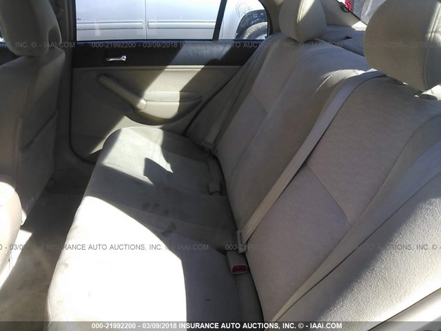 JHMES95605S015836 - 2005 HONDA CIVIC HYBRID SILVER photo 8