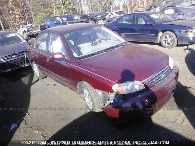 KNAFB121825184140 - 2002 KIA SPECTRA LS RED photo 1