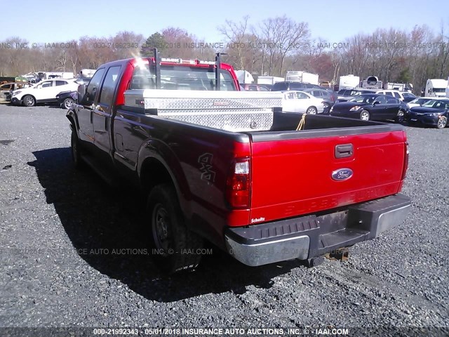 1FT8W3B67FEC29842 - 2015 FORD F350 SUPER DUTY RED photo 3