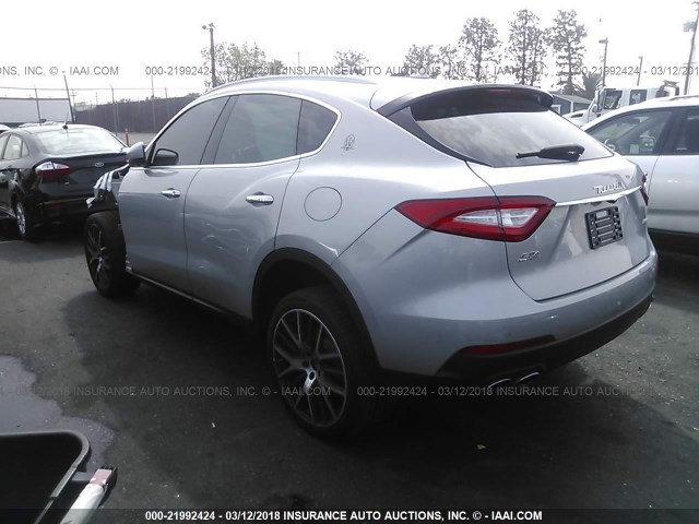 ZN661YUA3HX255316 - 2017 MASERATI LEVANTE S SILVER photo 3