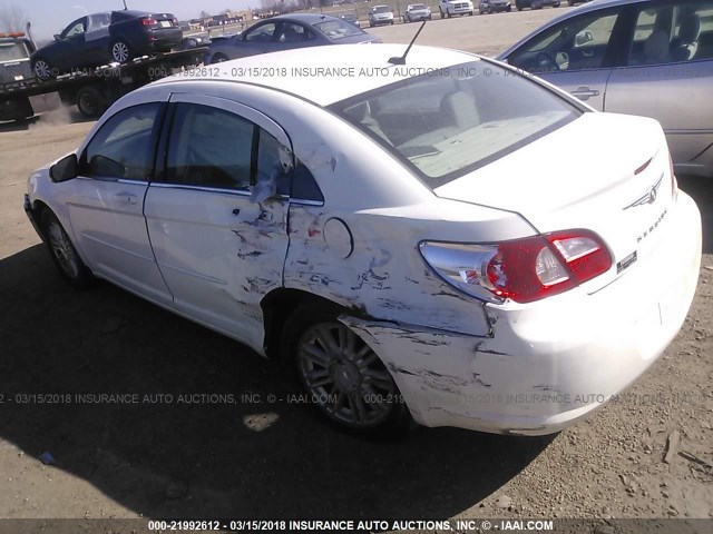 1C3LC56R28N280028 - 2008 CHRYSLER SEBRING TOURING WHITE photo 3