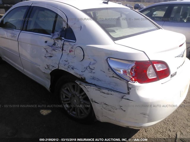 1C3LC56R28N280028 - 2008 CHRYSLER SEBRING TOURING WHITE photo 6