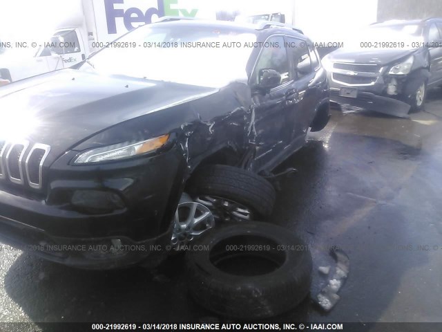 1C4PJMCS1EW128297 - 2014 JEEP CHEROKEE LATITUDE BLACK photo 6