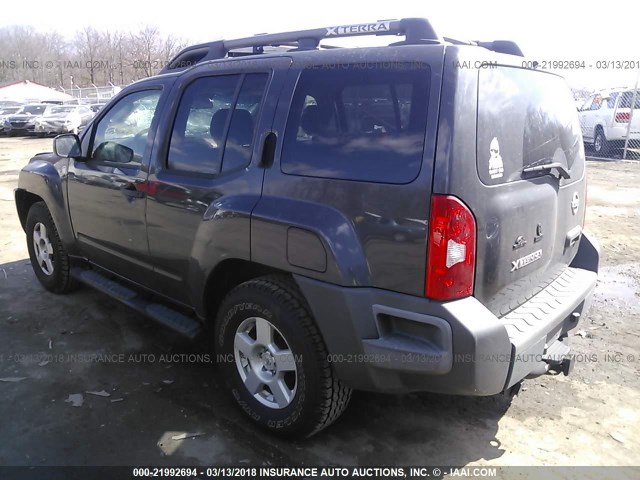 5N1AN08U77C544190 - 2007 NISSAN XTERRA OFF ROAD/S/SE GRAY photo 3