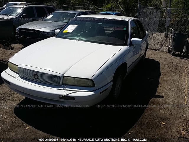 2G4WB52K4T1458015 - 1996 BUICK REGAL CUSTOM WHITE photo 2