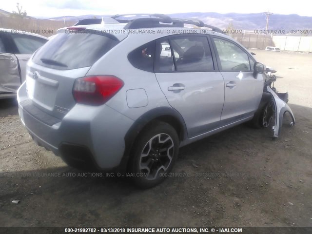 JF2GPADC2GH304643 - 2016 SUBARU CROSSTREK PREMIUM SILVER photo 4