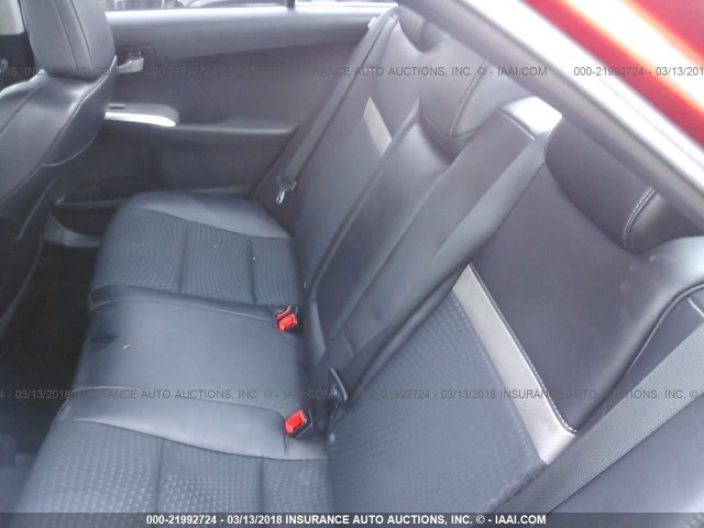 4T1BF1FK5CU624679 - 2012 TOYOTA CAMRY SE/LE/XLE RED photo 8