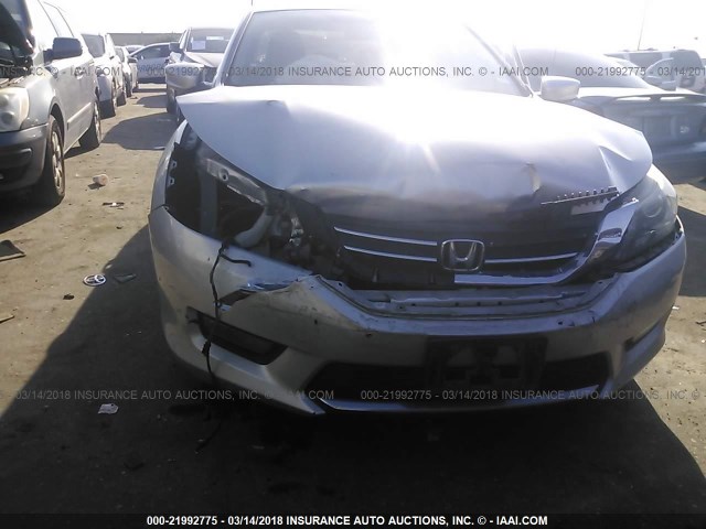 1HGCR2F5XEA100692 - 2014 HONDA ACCORD SPORT SILVER photo 6