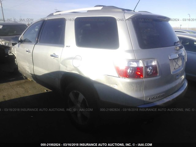 1GKKVRED0BJ292521 - 2011 GMC ACADIA SLT-1 Srebrny zdjęcie 3