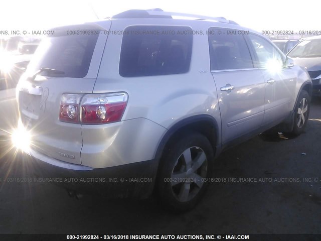 1GKKVRED0BJ292521 - 2011 GMC ACADIA SLT-1 SILVER photo 4