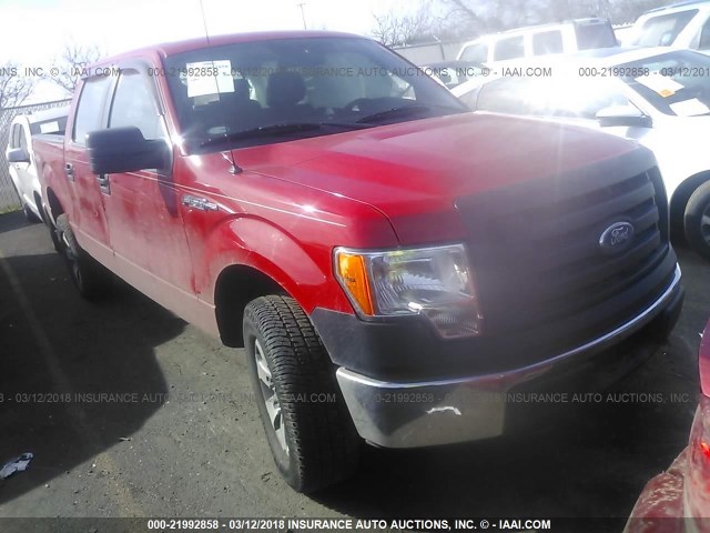 1FTFW1EF8BKE22911 - 2011 FORD F150 SUPERCREW RED photo 1