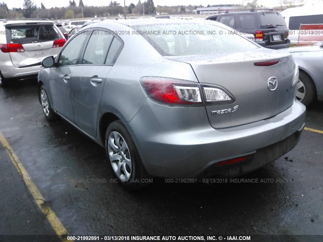 JM1BL1UG5B1455159 - 2011 MAZDA 3 I SILVER photo 3