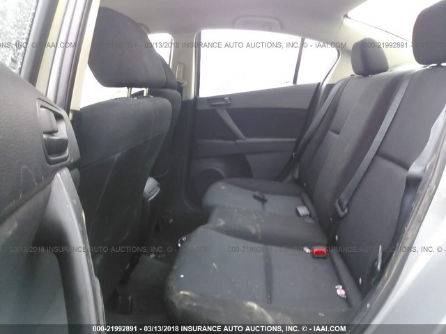 JM1BL1UG5B1455159 - 2011 MAZDA 3 I SILVER photo 8