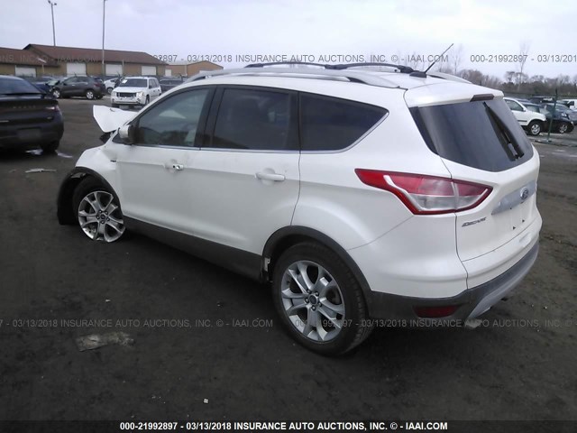 1FMCU0JX2FUA40459 - 2015 FORD ESCAPE TITANIUM WHITE photo 3