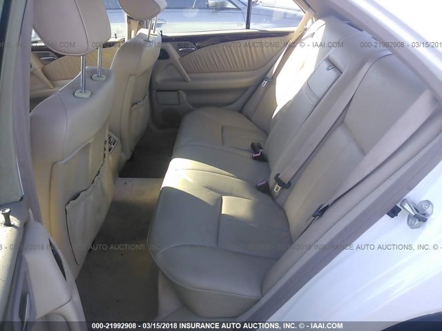 WDBJF65F5WA664704 - 1998 MERCEDES-BENZ E 320 WHITE photo 8