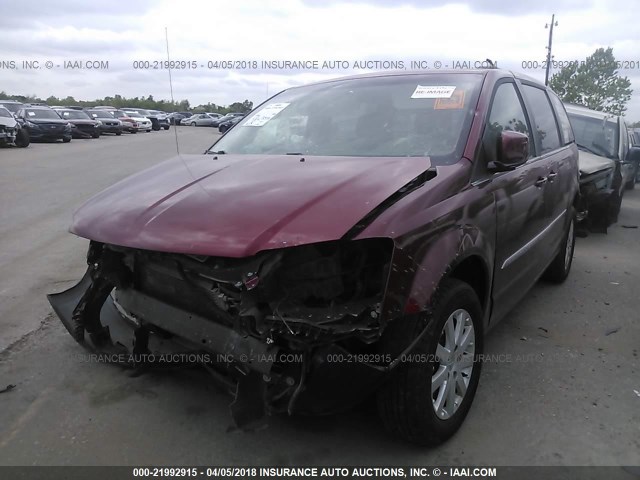 2C4RC1BG7ER439126 - 2014 CHRYSLER TOWN & COUNTRY TOURING MAROON photo 2