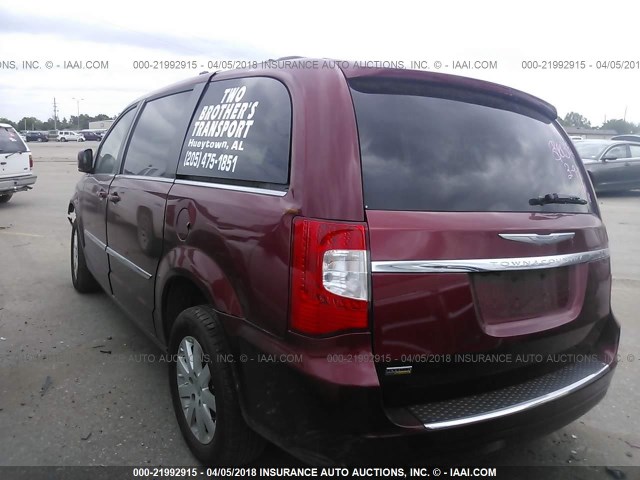 2C4RC1BG7ER439126 - 2014 CHRYSLER TOWN & COUNTRY TOURING MAROON photo 3