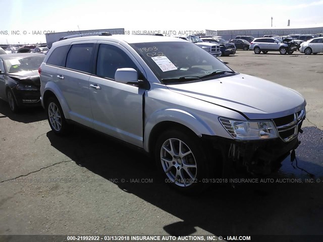 3D4PG3FGXBT540464 - 2011 DODGE JOURNEY CREW SILVER photo 1