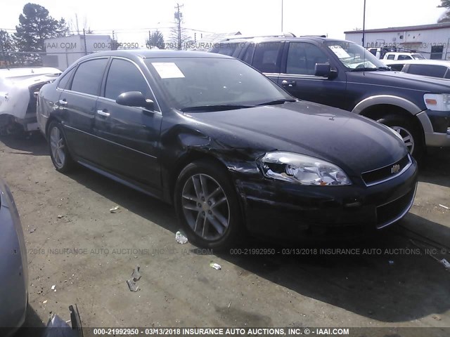 2G1WC5E36E1135781 - 2014 CHEVROLET IMPALA LIMITED LTZ BLACK photo 1